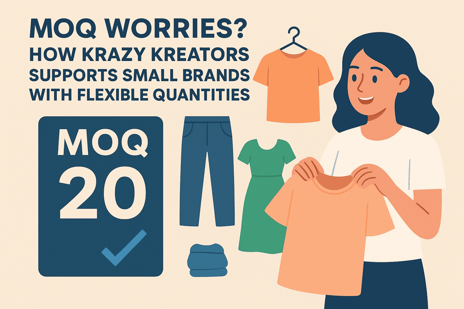 MOQ flexibility for small brands