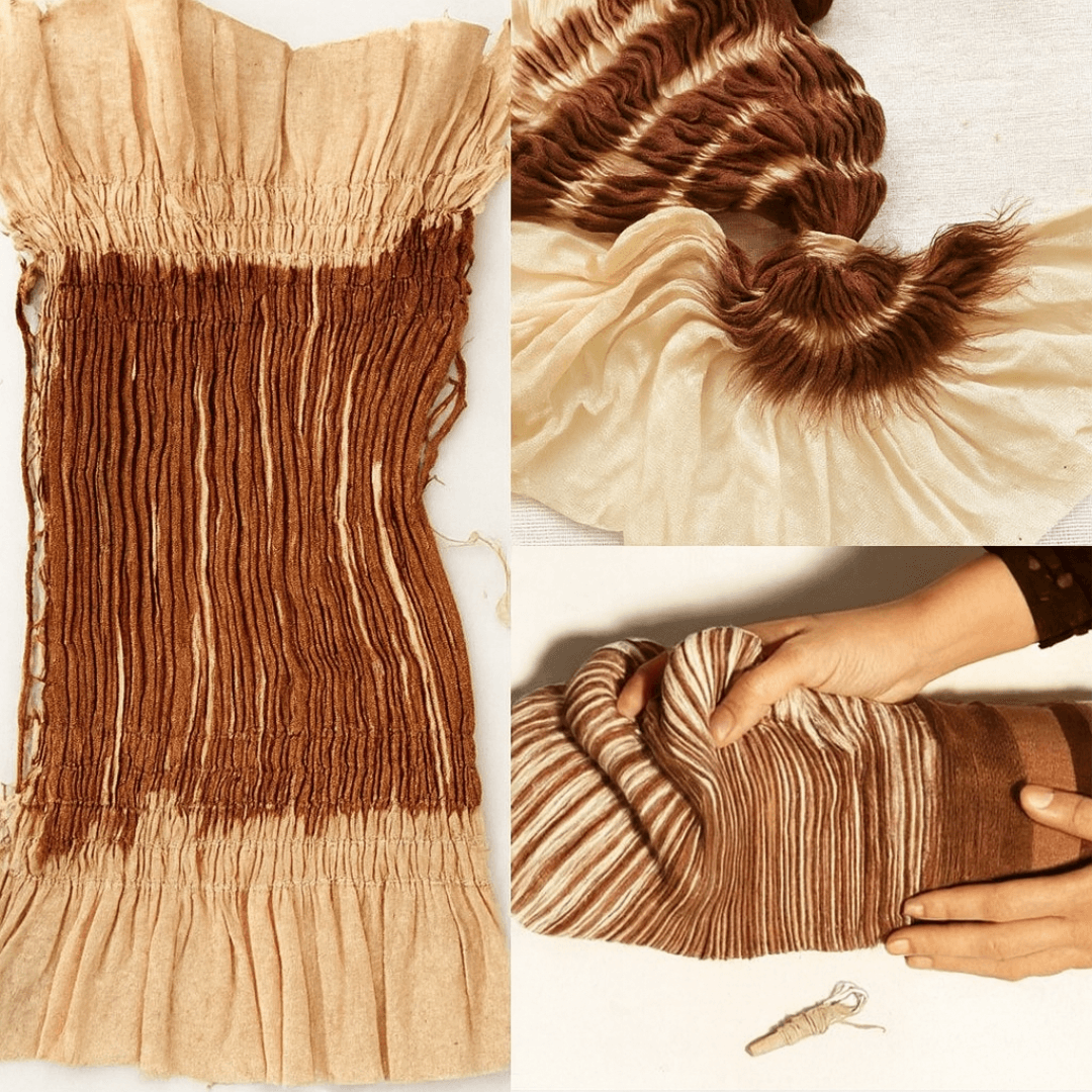 Resist dyeing process at Krazy Kreators